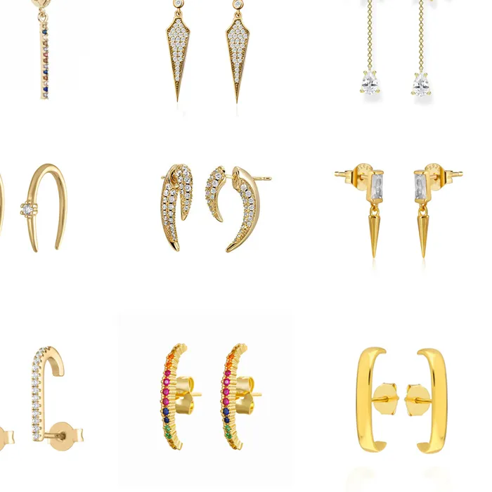 Authentic Celestial Alignment Bar Hoops: Sacred Geometry in Radiant Gold