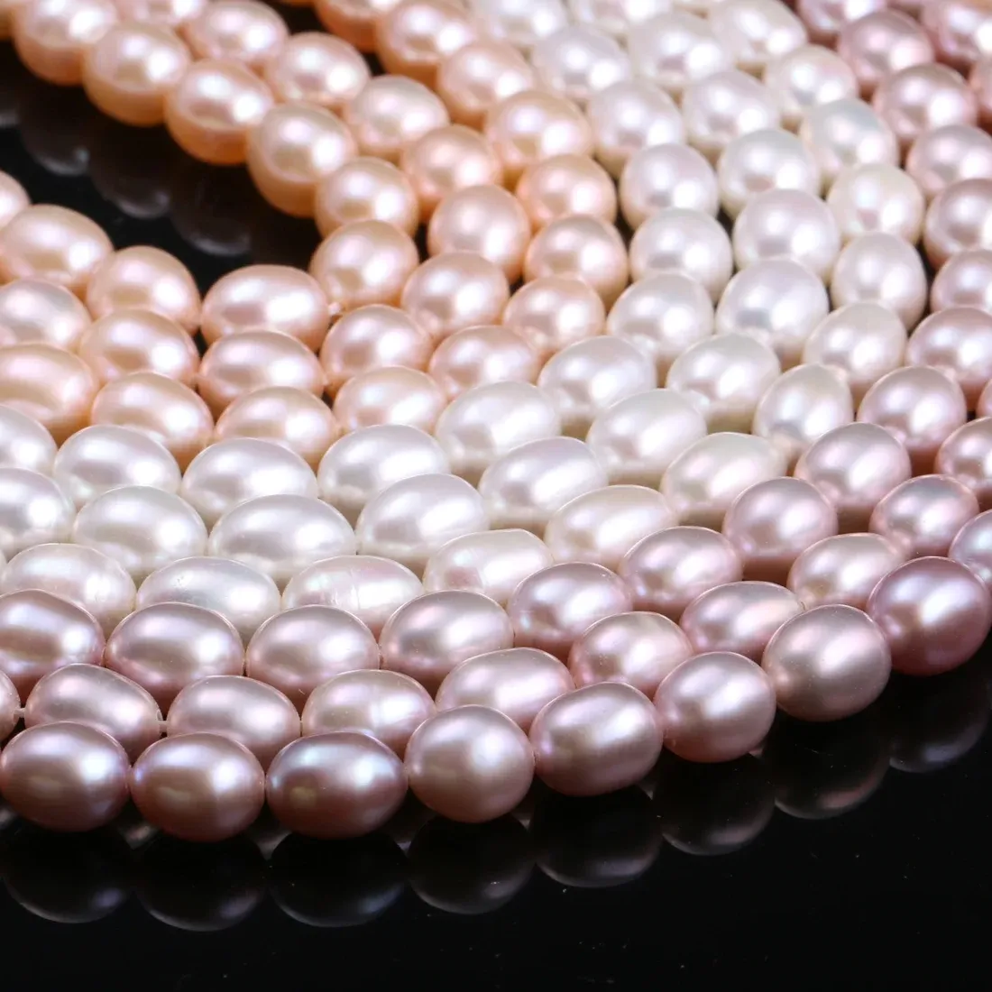 Authentic AAA Natural Freshwater Cultured Pearls Beads Rice Shape 100% Natural Pearls for Jewelry Making DIY Necklace Bracelet Accessories