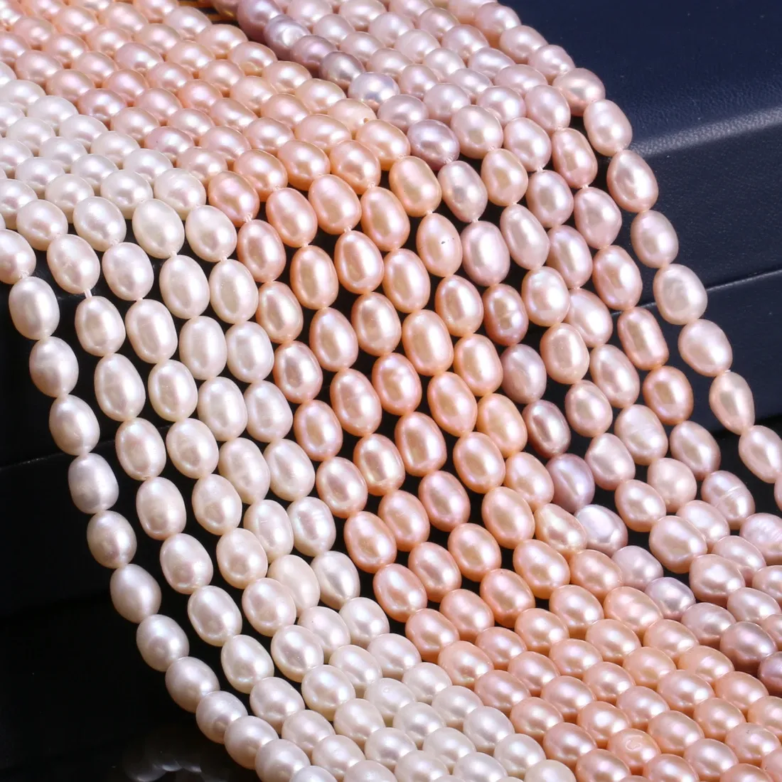 Authentic Natural Freshwater Cultured Pearls Beads Rice Shape 100% Natural Pearls for Jewelry Making DIY necklace bracelet accessories