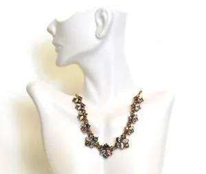 Authentic The Celestial Prism Statement Necklace: A Radiance of Multi-Hued Light