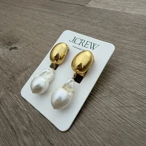 Authentic Ethereal Guardians: Majestic Baroque Pearls Embellished with Golden Radiance