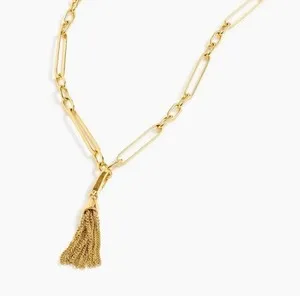 Authentic J. Crew Women's Demi-Fine 14k Gold-Plated Tassel - Charm Only
