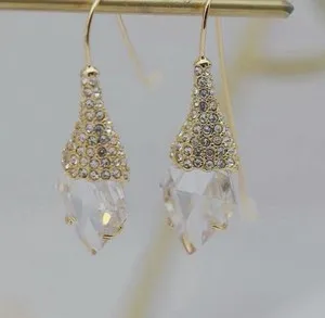 Authentic Enchanted Crystal Drop Earrings - French Hook Style - Sacred Protection for the Soul