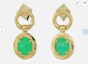 Authentic Ethereal Harmony: Chrysoprase's Heartbeat in Golden Elegance
