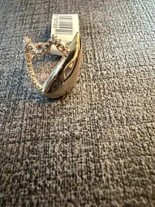 Authentic Celestial Tulip: New-worn Gold-Plated Ring of Radiant Growth