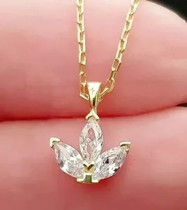 Authentic Radiant Balance: A 2Ct Marquise Cut Moissanite Pendant for Harmony and Abundance