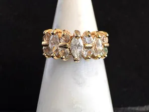 Authentic The Gilded Mirage Marquise Illusion Ring