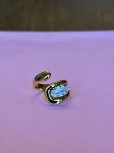 Authentic The Marquise Gilded Serpent Coil Ring