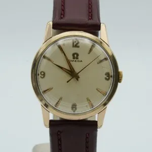 Authentic Omega Seamaster Hand-wound Men Watch Gold-plated 14714 35mm OM029