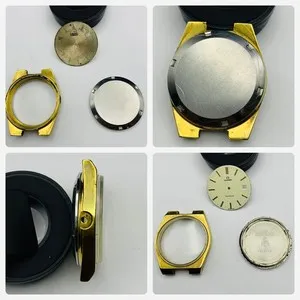 Authentic Vintage gold plated Omega geneve gents watch Case/Dial,used, ref#(om-13)