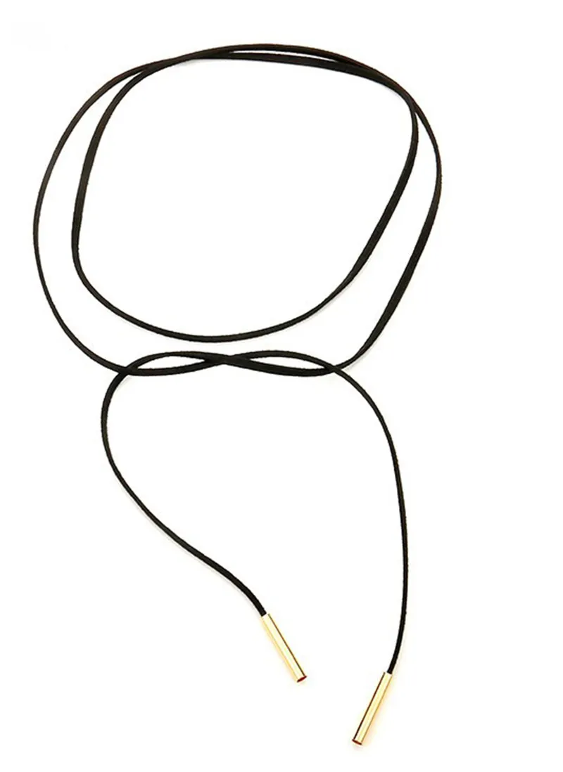 Authentic Velvet Moonlit Tie Choker: Gold-Tinted Bohemian Elegance
