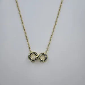 Authentic Infinity's Endless Blessing: Blue CZ Infinity Symbol Pendant