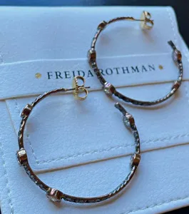 Authentic Celestial Radiance: The Starry Night Hoop Earrings