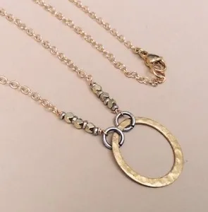 Authentic GOLD PLATED HANDMADE SUNDANCE CHARM NECKLACE ARTISAN HANDCRAFTED JEWELRY