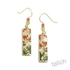 Authentic Verdant Echoes: Ombre Coral Foliage Amulets