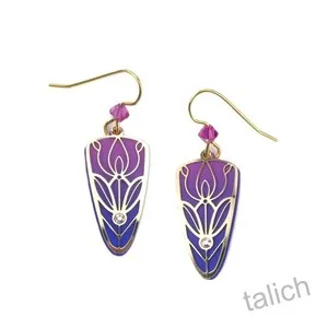 Authentic Radiant Blossoms of Dawn: Gold-Plated Tulip Adajio Earrings