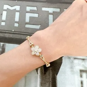Authentic Celestial Blossom Star Talisman Bracelet in Radiant Gold