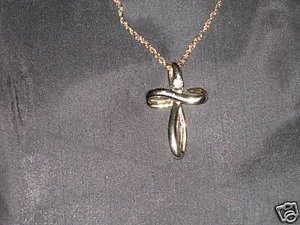 Authentic Gold Plated Cross with Austrian Crystal Religious !