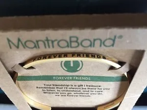 Authentic Mantra Band Forever Friends Bracelet 18K Gold Plated Hypoallergenic