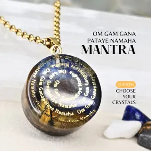 Authentic Ganesh Mantra Meditation, Wisdom - Custom Orgone Generator Energy +50 cristals