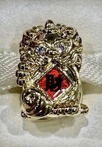 Authentic Rare Pandora Gold Plated Chinese Pixiu Pi Yao Mythical Animal Charm Bead ALE MET