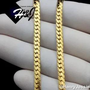 Authentic 16-40"MEN 4mm Gold Plated Diamond Cut Miami Cuban Necklace*GN161