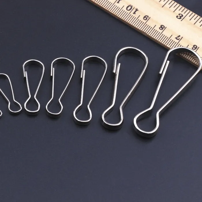Authentic 1Pack 16 20 25 32 40 50 55mm Snap Spring Clip Hooks Rings Buckle Zipper Hanging Buckle Connectors For Jewelry Making Supplies