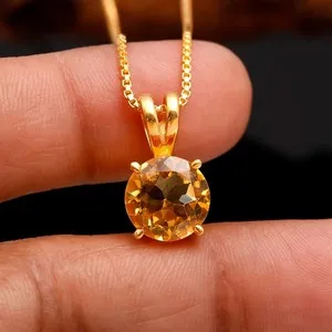 Authentic Solar Abundance Citrine Golden Radiance Pendant
