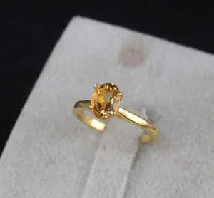 Authentic The Golden Radiance Citrine Ring