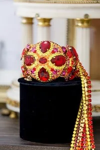 Authentic The Golden Ember Statement Bracelet Encrusted with Ruby and Citrine