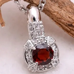 Authentic The Crimson Heart: Garnet Radiance Pendant
