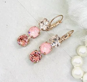 Authentic The Trinity of Sacred Fire: Rose Gold and Ignite Peach Talisman Earrings