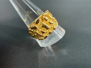 Authentic The Golden Nugget of Prosperity Ring