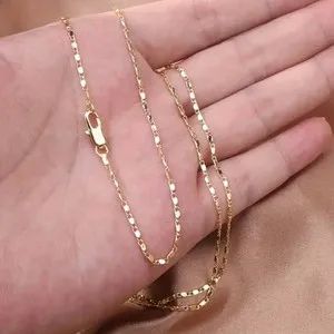 Authentic Italian 18K Gold Plated Punk Chain Necklace