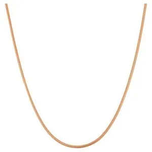 Authentic 14k Rose Gold Plated Over 925 Sterling Silver Diamond Cut Snake Chain Italian