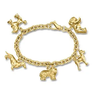 Authentic The Guardian Companion: Italian Gold-Plated Totem Bracelet