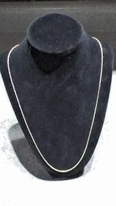 Authentic Embracing Elegance: 24" Italian Gold Plated Sterling Silver Necklace