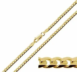 Authentic 9ct Gold Plated on Sterling Silver 18 20 22 24 26 28 30" inch 4.2mm Curb Chain