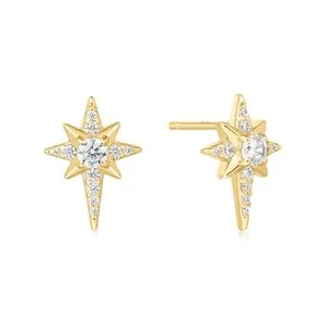 Authentic Celestial Radiance: Eight-Pointed Star Talisman Studs