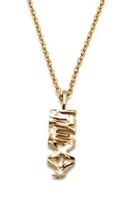 Authentic SEXY Pendant Charm Necklace 20" Chain Gold Plated Mothers Day