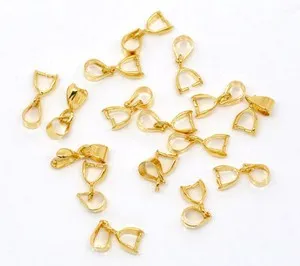 Authentic Radiant Conduit Bails - 10-Piece Gold-Plated Sacred Connection Findings