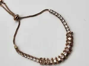 Authentic Sexy rose gold plated crystal rhinestone bracelet resort beach sexy