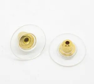 Authentic Sexy Sparkles 100 Pcs Earring Backs Stoppers Ear Post Nut W/pads Gold Plated