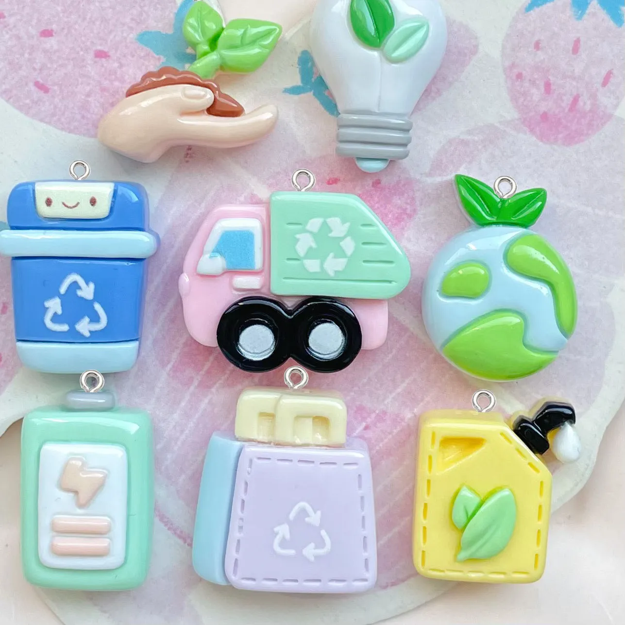 Authentic Talisman of Gaia: The Sacred Cycle Resin Pendants