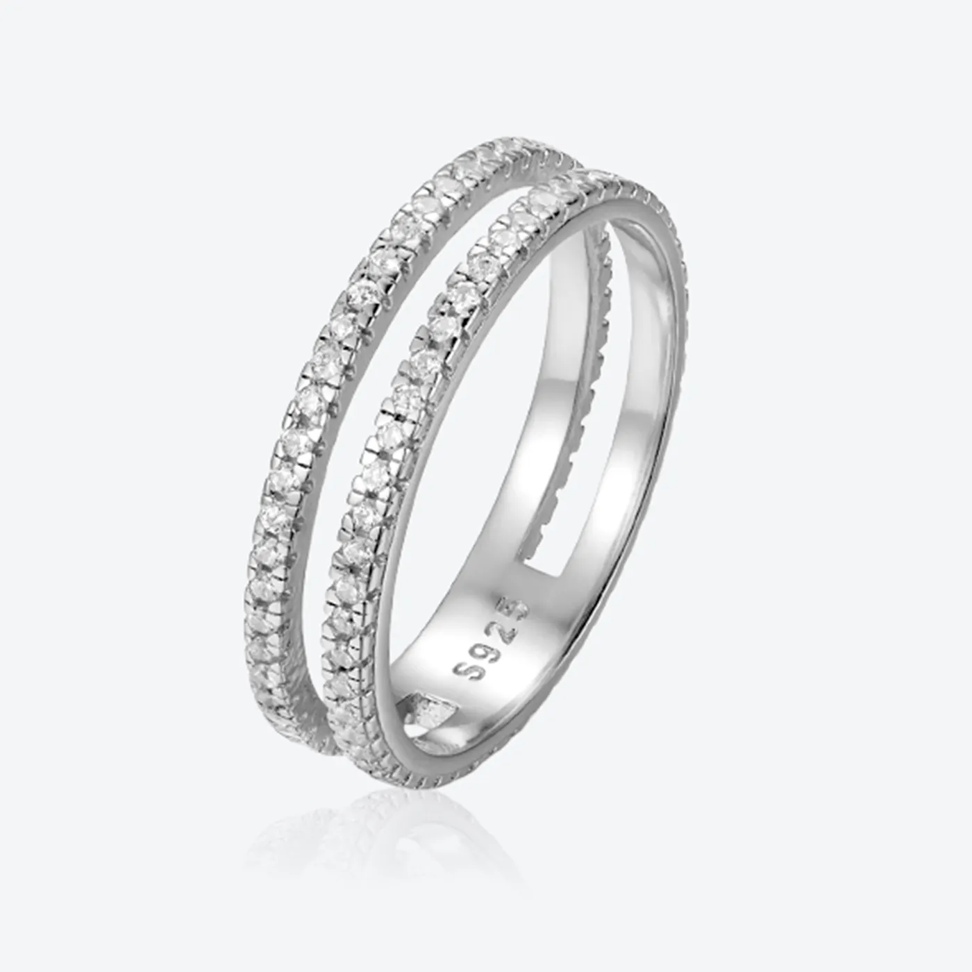 Authentic Double Infinity Ring of Endless Love