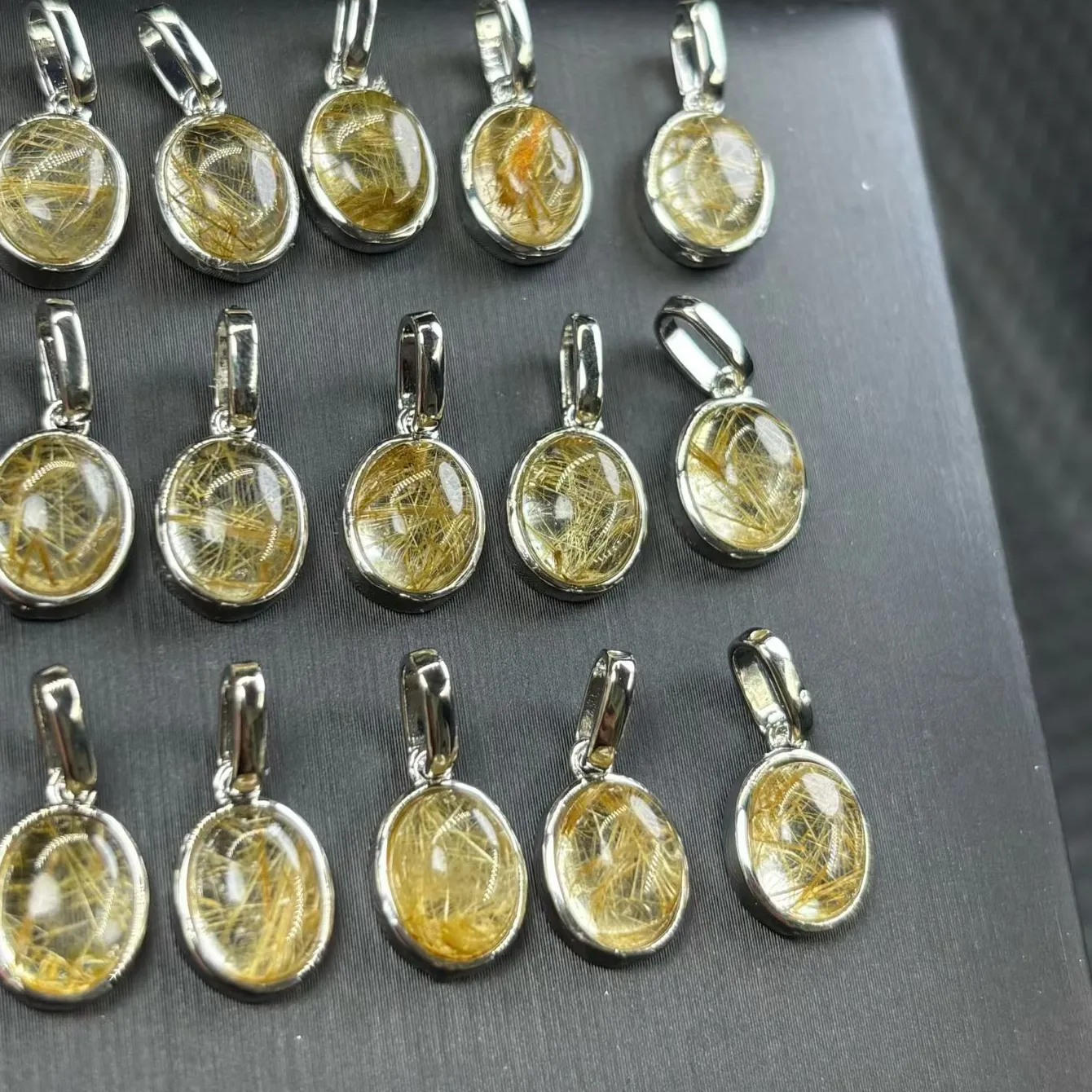 Authentic The Golden Thread Cabochon Pendant