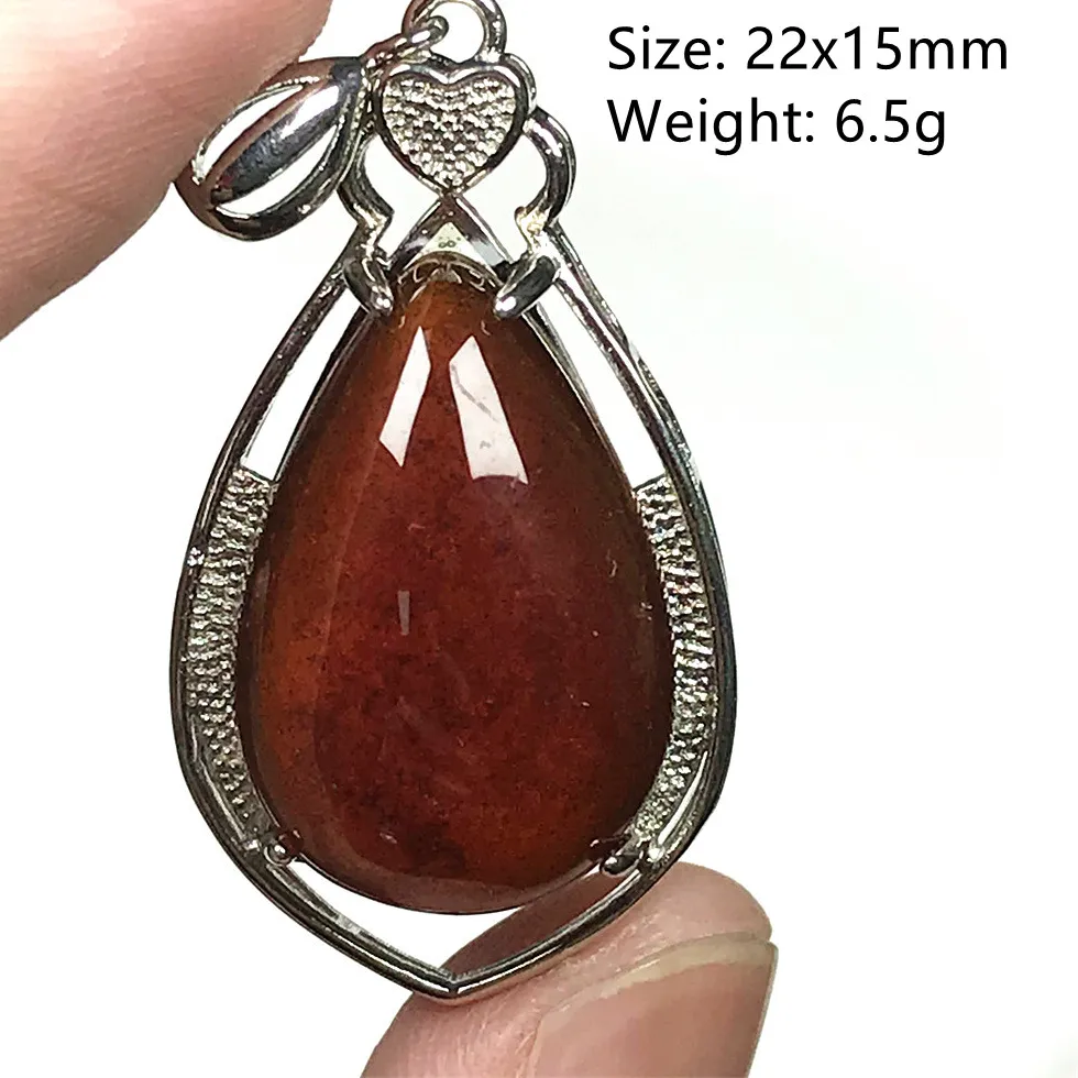 Authentic Top Natural Red Garnet Stone Pendant For Woman Lady Man Love 12x8mm Beads Gemstone Silver Stone Reiki Crystal Jewelry AAAAA