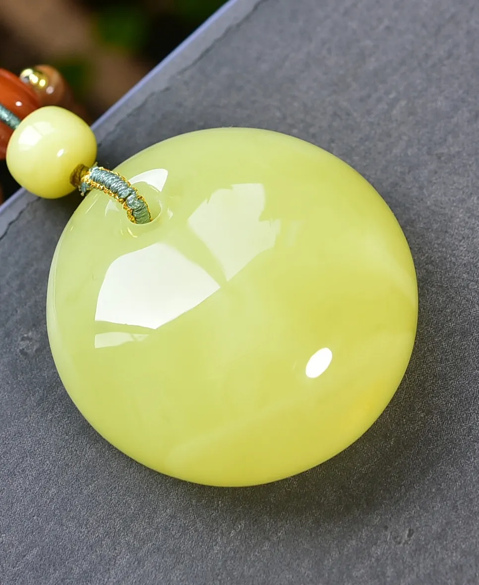 Authentic The Reiki Amber Pendant - A Natural Burmesian Charm for Balance and Protection
