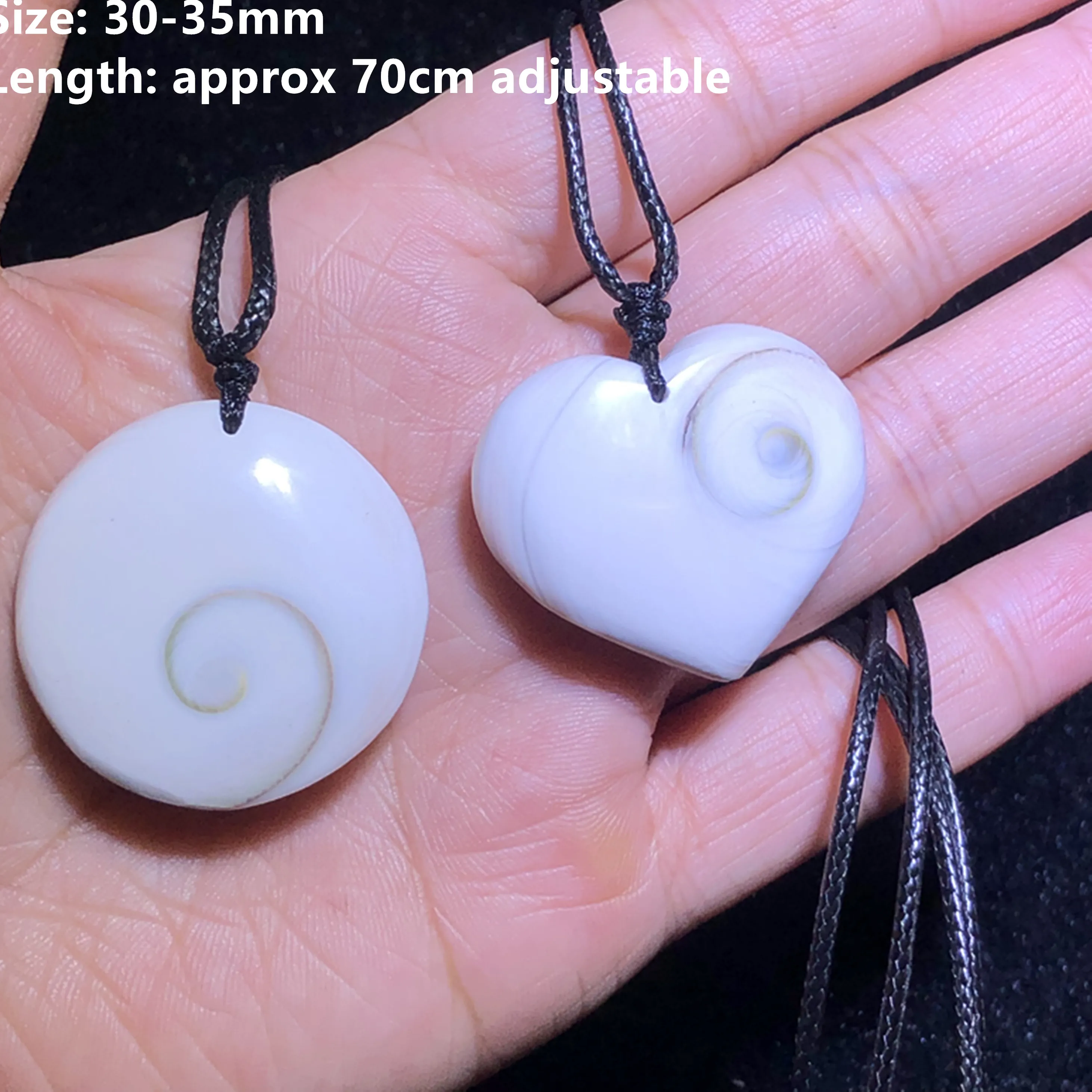 Authentic 1 Pc Fengbaowu Natural Sun Shell Pendant Round Heart Shape Reiki Healing Jewelry For Women Men