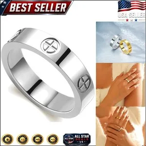 Authentic Luxurious Gold-Plated Love Ring - Stunning for Anniversaries & Birthdays